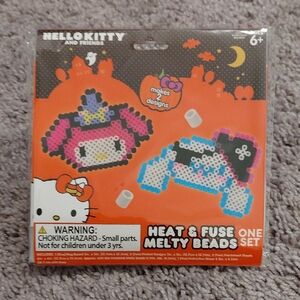 Halloween Hello Kitty Heat And Cinnamoroll & Fuse Beads Set - Pink and Blue